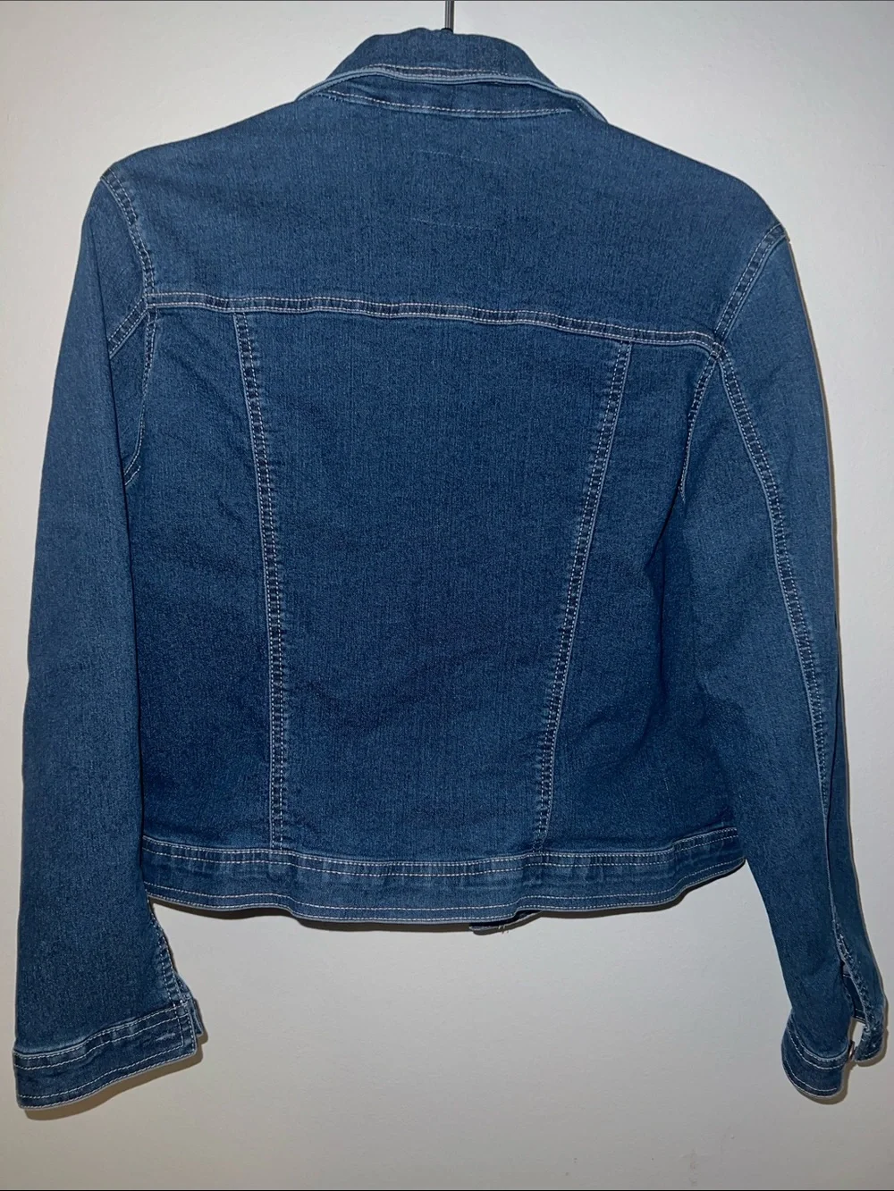 Justice Dark Blue Denim Jacket with Faded Accents